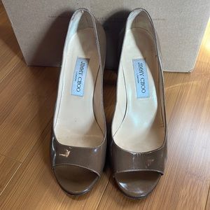 Jimmy Choo brown and gold heels size 39